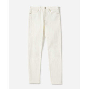 Everlane Women's The Mid Rise Skinny Crop Jean In Bone White Size 23